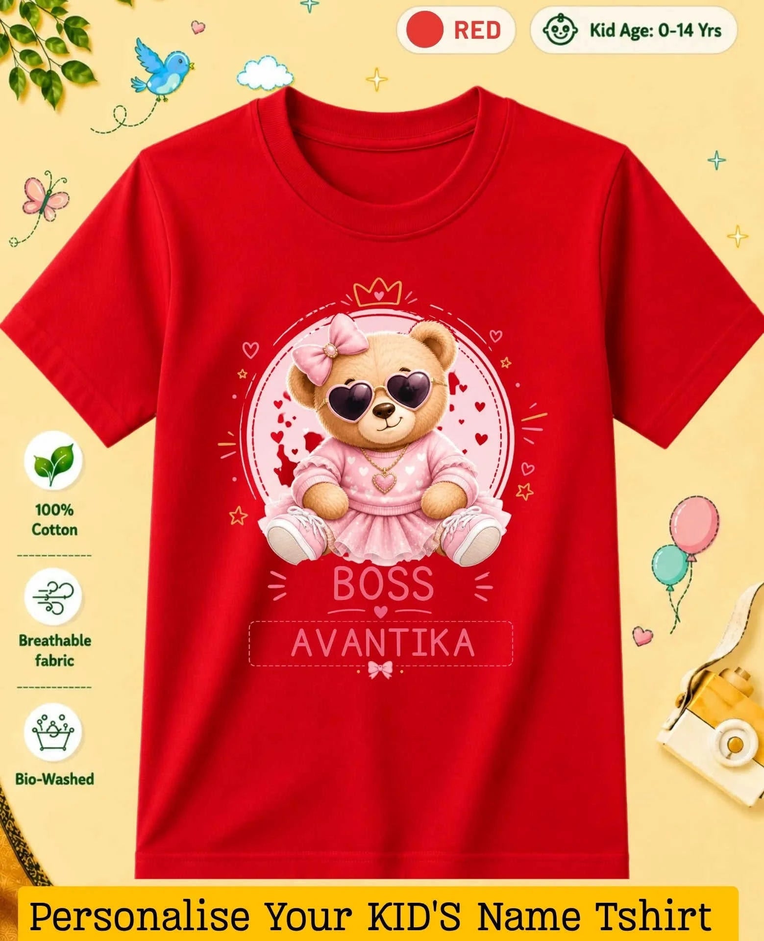 Little Boss Custom Kid Cotton Tshirt Swiftsoul