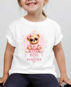 Little Boss Custom Kid Cotton Tshirt Swiftsoul