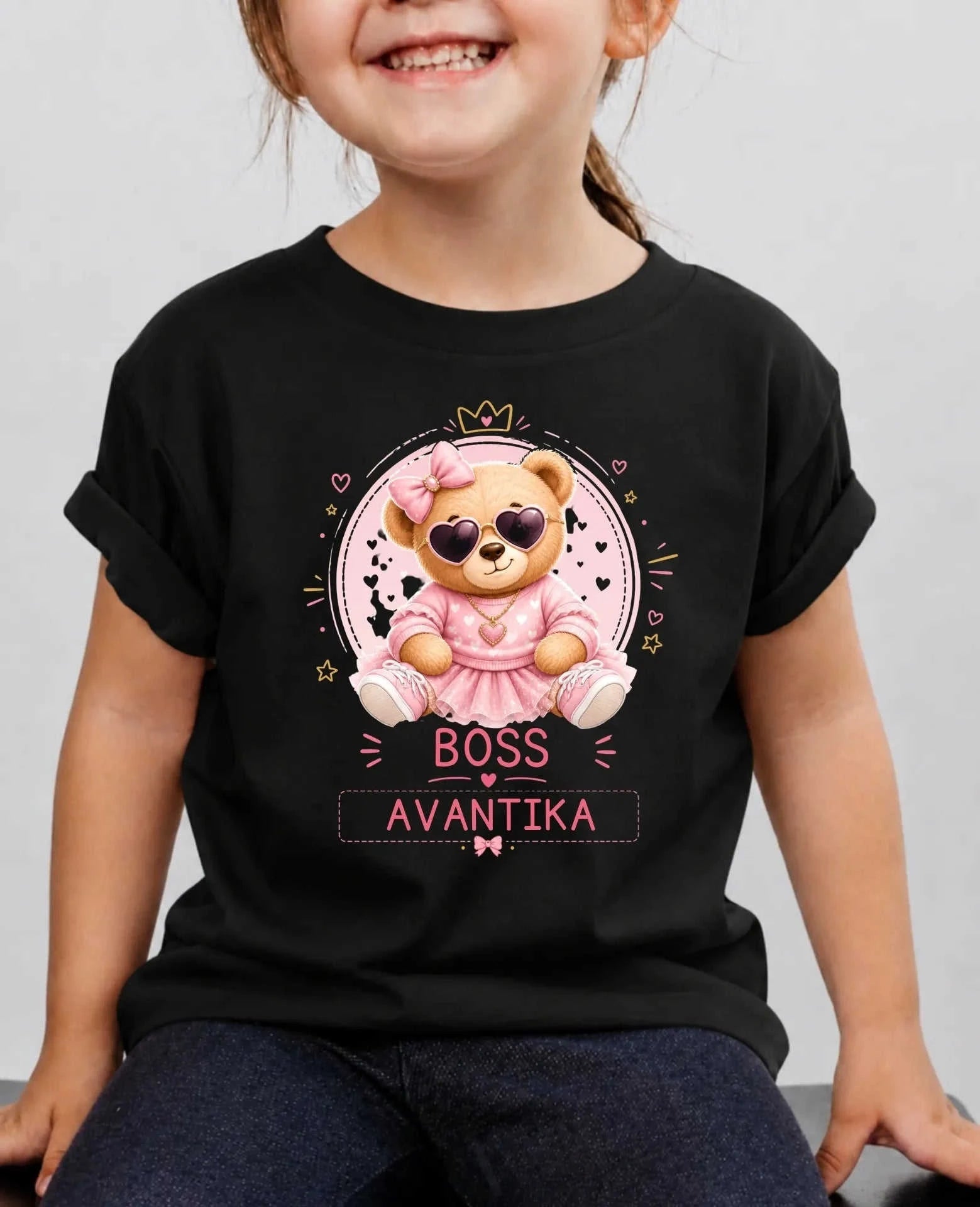 Little Boss Custom Kid Cotton Tshirt Swiftsoul
