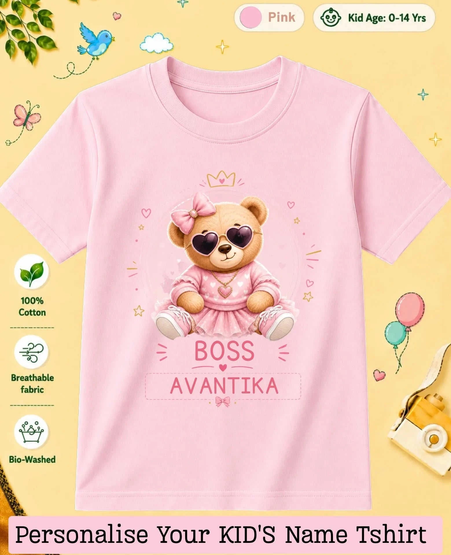 Little Boss Custom Kid Cotton Tshirt Swiftsoul