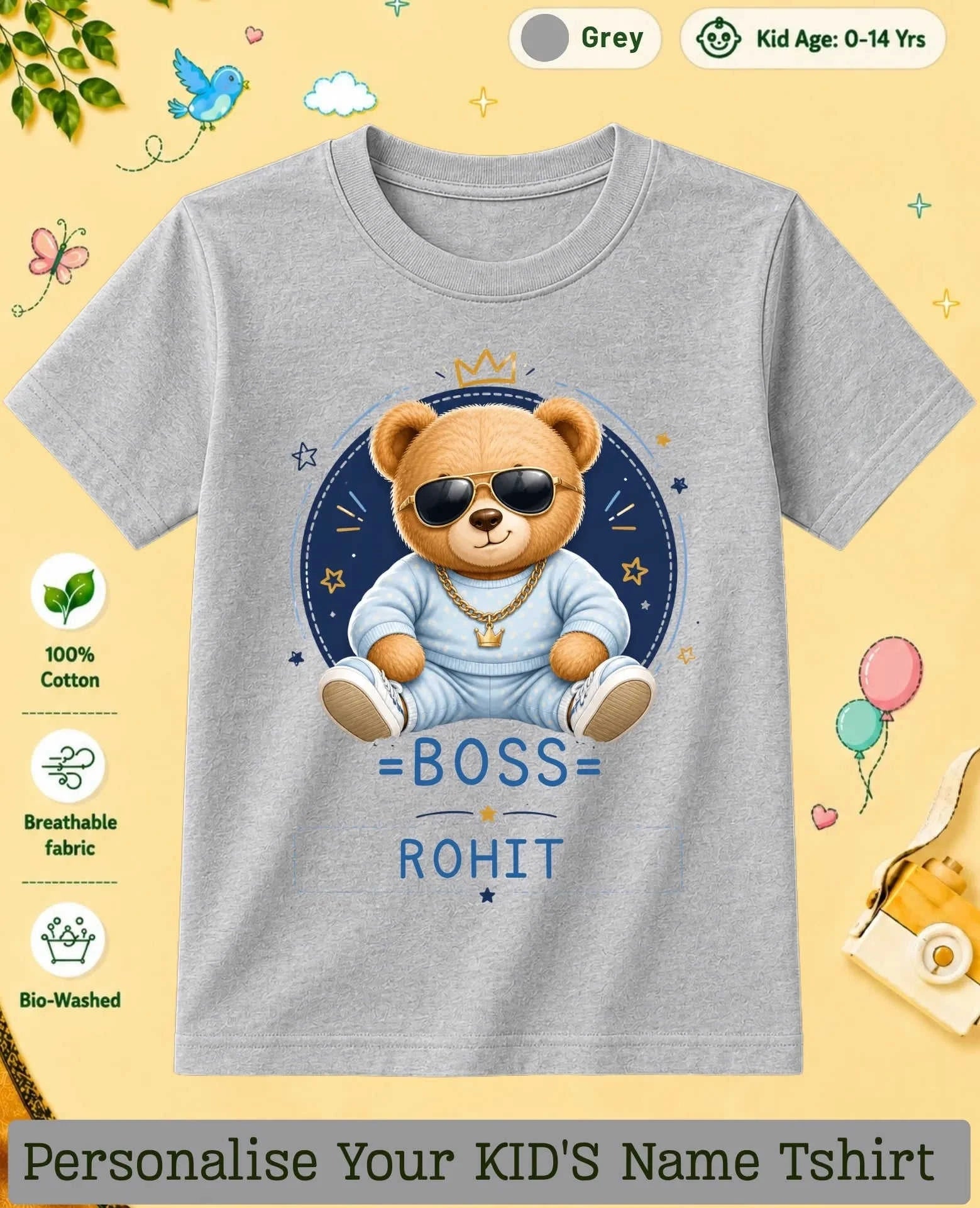 Little Boss Custom Kid Cotton Tshirt Swiftsoul