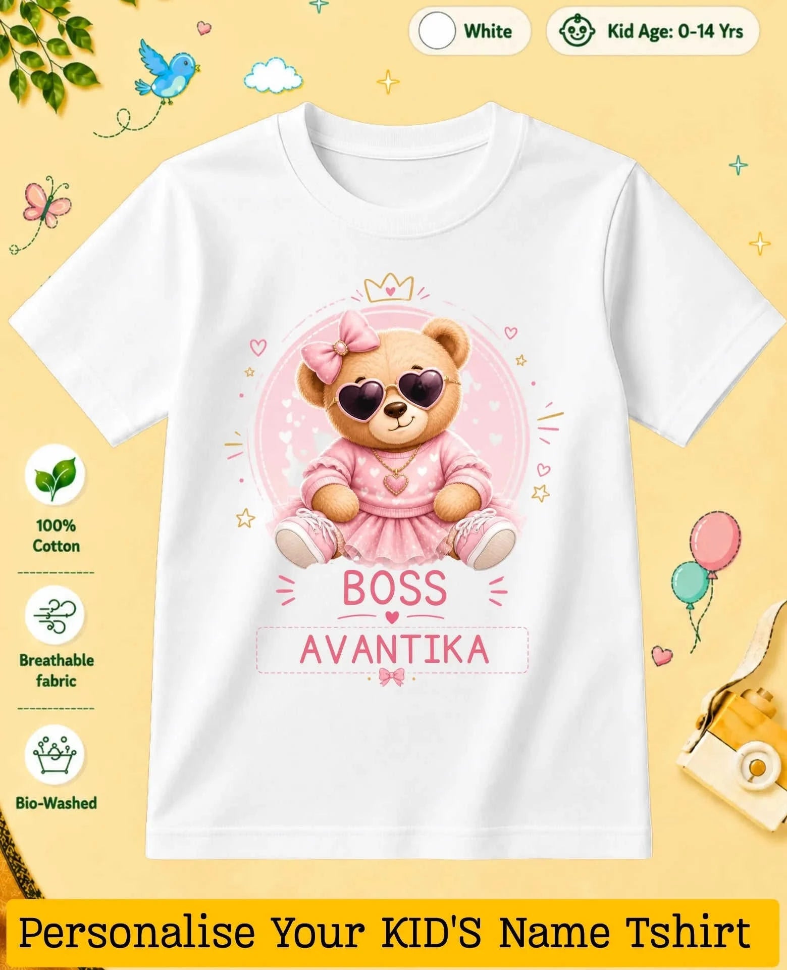 Little Boss Custom Kid Cotton Tshirt Swiftsoul