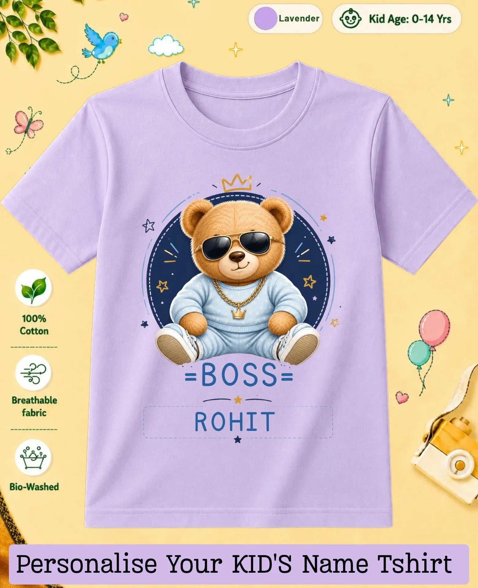 Little Boss Custom Kid Cotton Tshirt Swiftsoul
