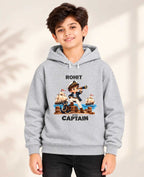Little Captain Kid Cotton Custom Hoodie Swiftsoul