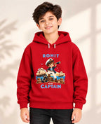 Little Captain Kid Cotton Custom Hoodie Swiftsoul
