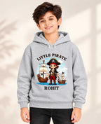 Little Captain Kid Cotton Custom Hoodie Swiftsoul