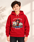 Little Captain Kid Cotton Custom Hoodie Swiftsoul