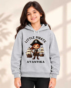 Little Captain Kid Cotton Custom Hoodie Swiftsoul