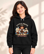 Little Captain Kid Cotton Custom Hoodie Swiftsoul