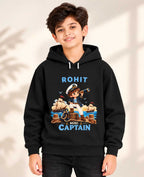 Little Captain Kid Cotton Custom Hoodie Swiftsoul