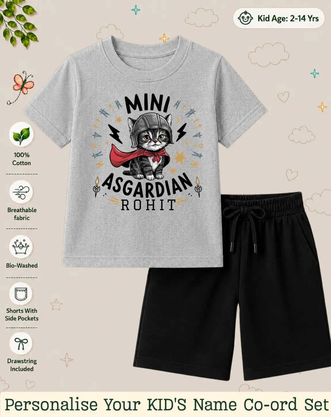Little Mischief Makers Custom Kid Co-ord Set Swiftsoul
