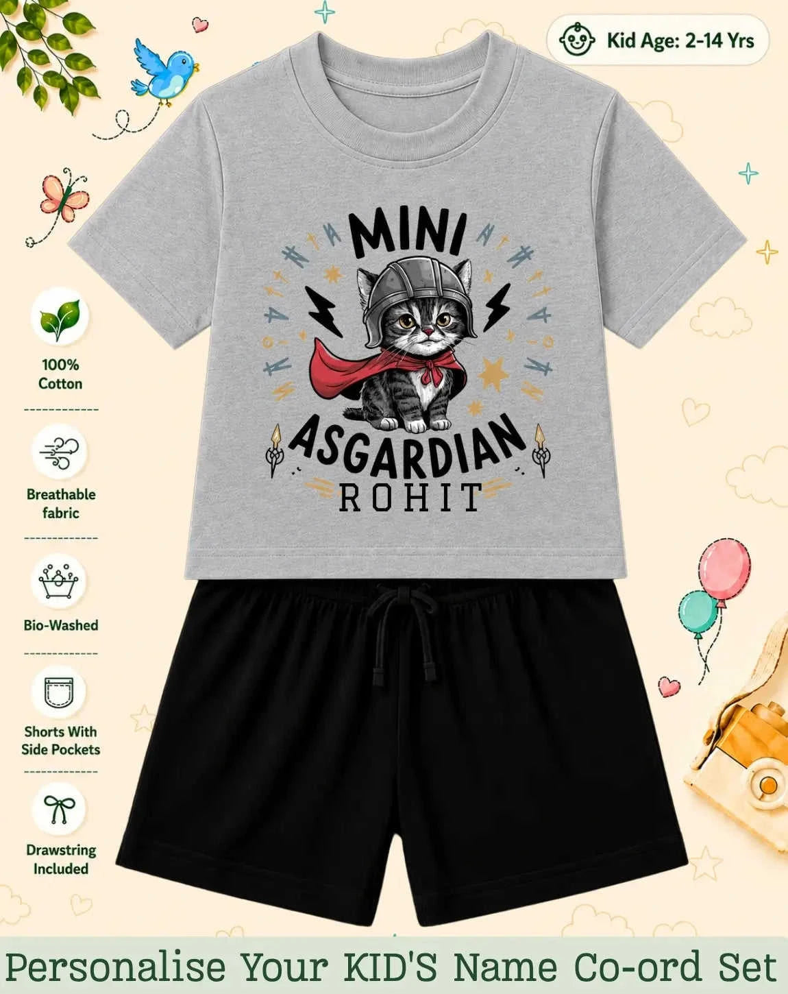 Little Mischief Makers Custom Kid Co-ord Set Swiftsoul