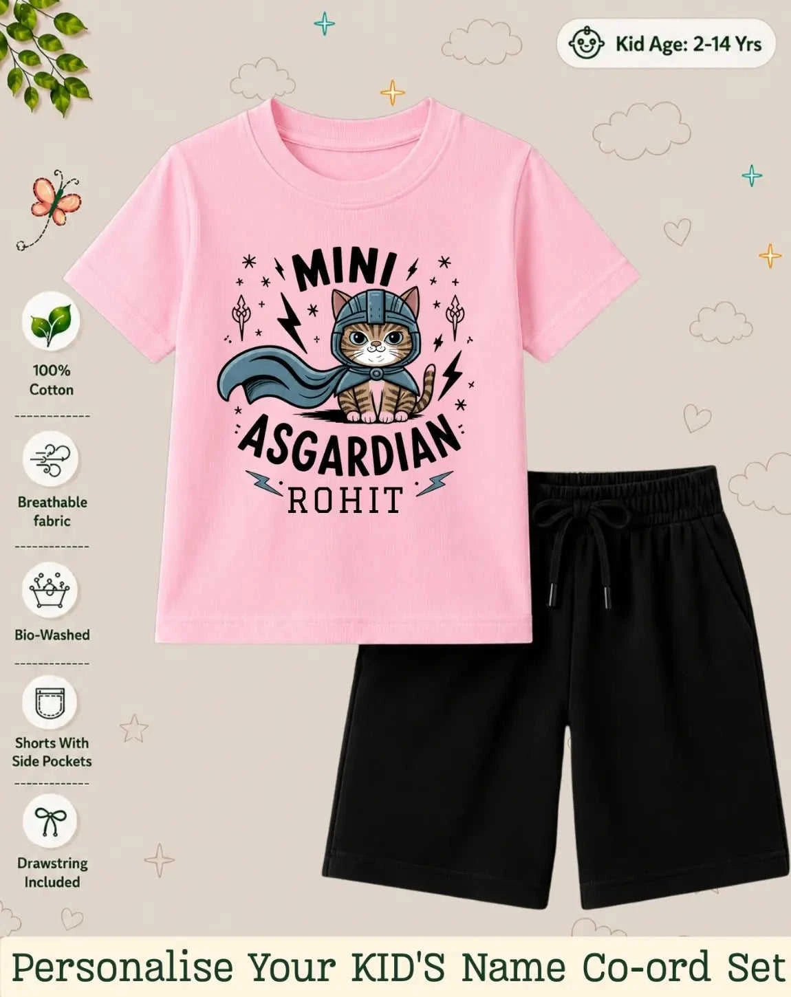Little Mischief Makers Custom Kid Co-ord Set Swiftsoul