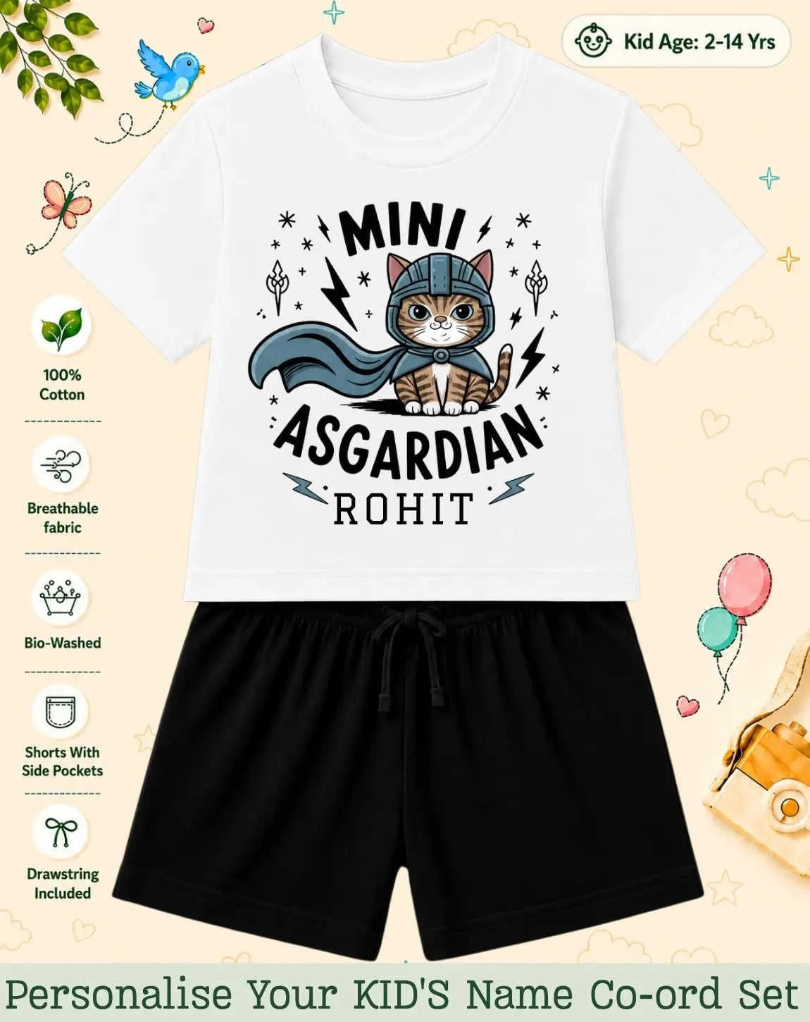 Little Mischief Makers Custom Kid Co-ord Set Swiftsoul