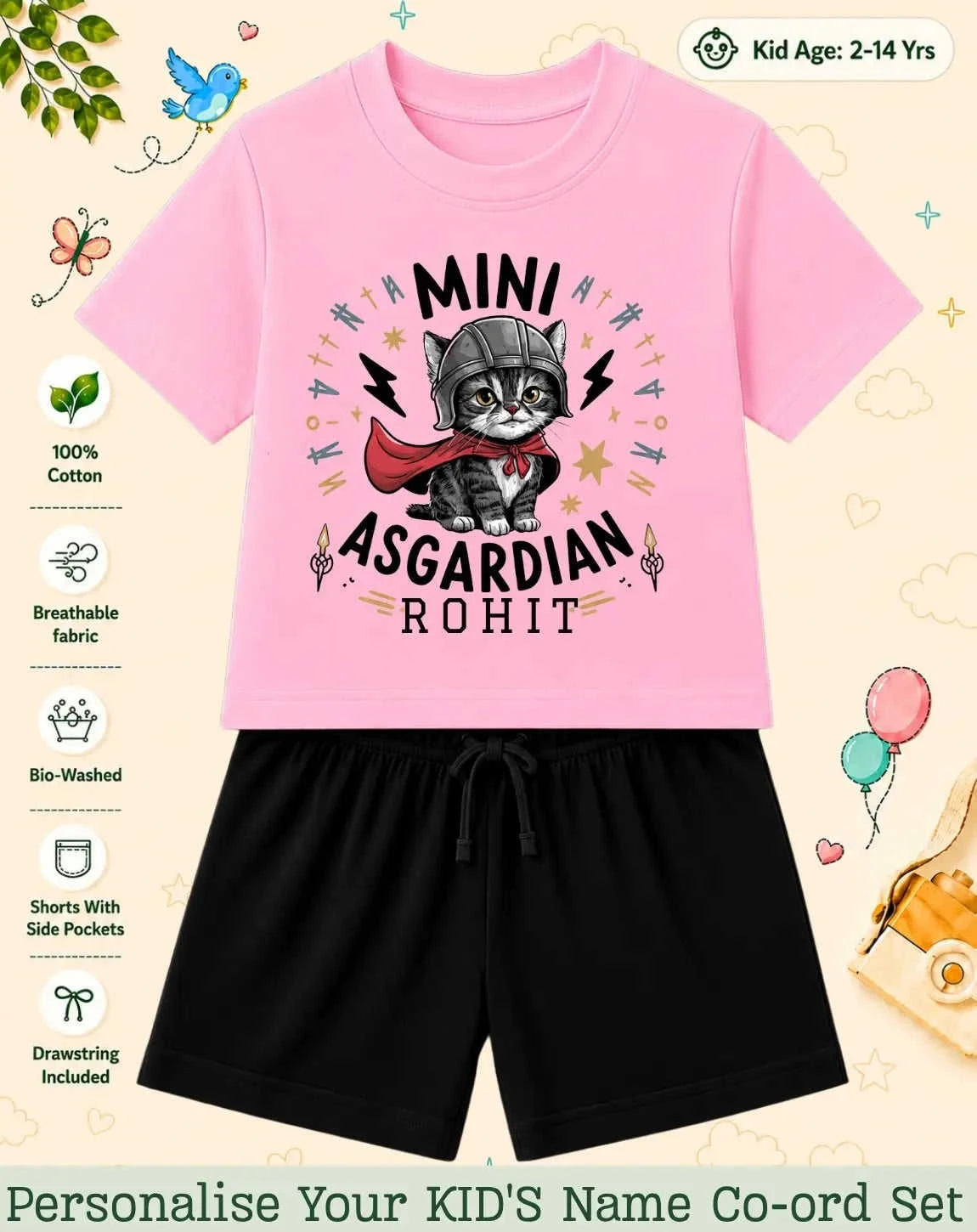 Little Mischief Makers Custom Kid Co-ord Set Swiftsoul