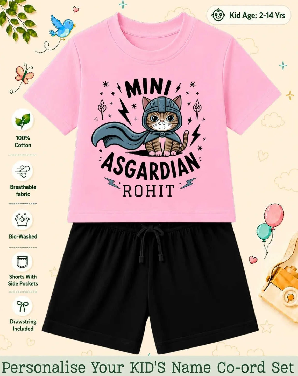 Little Mischief Makers Custom Kid Co-ord Set Swiftsoul