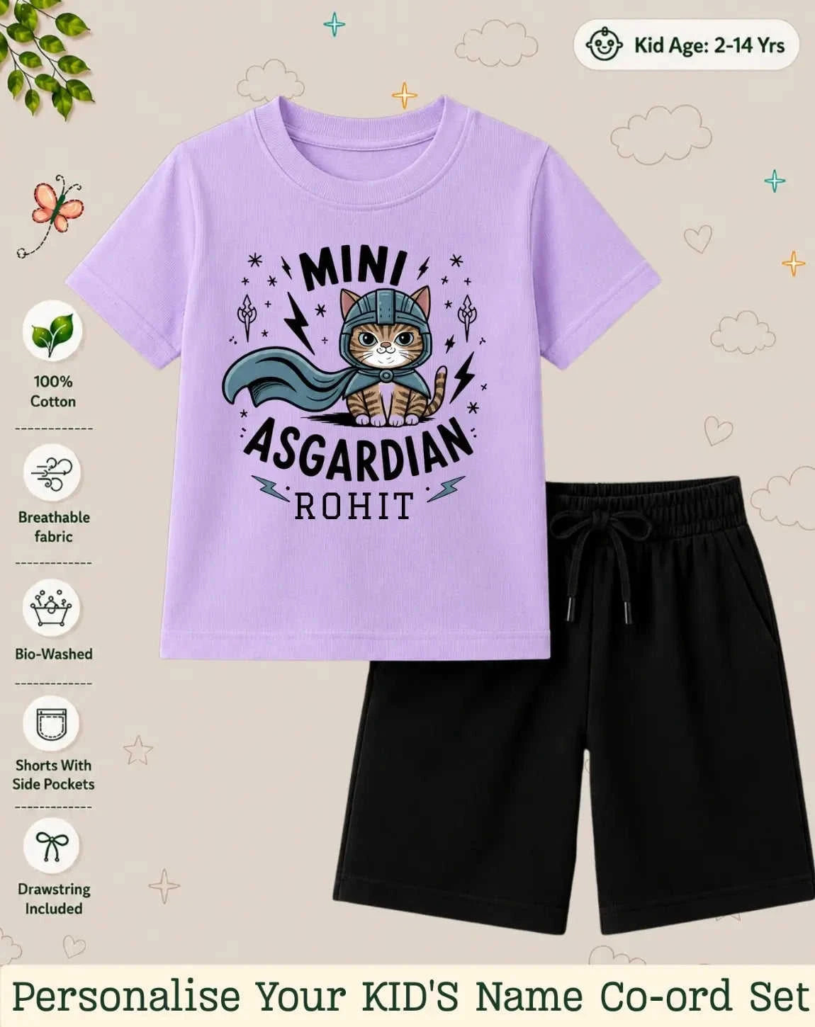 Little Mischief Makers Custom Kid Co-ord Set Swiftsoul