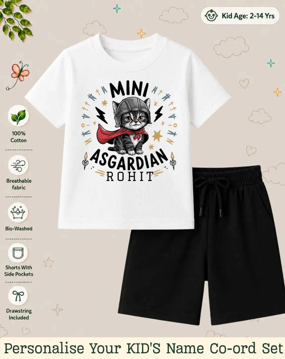 Little Mischief Makers Custom Kid Co-ord Set Swiftsoul