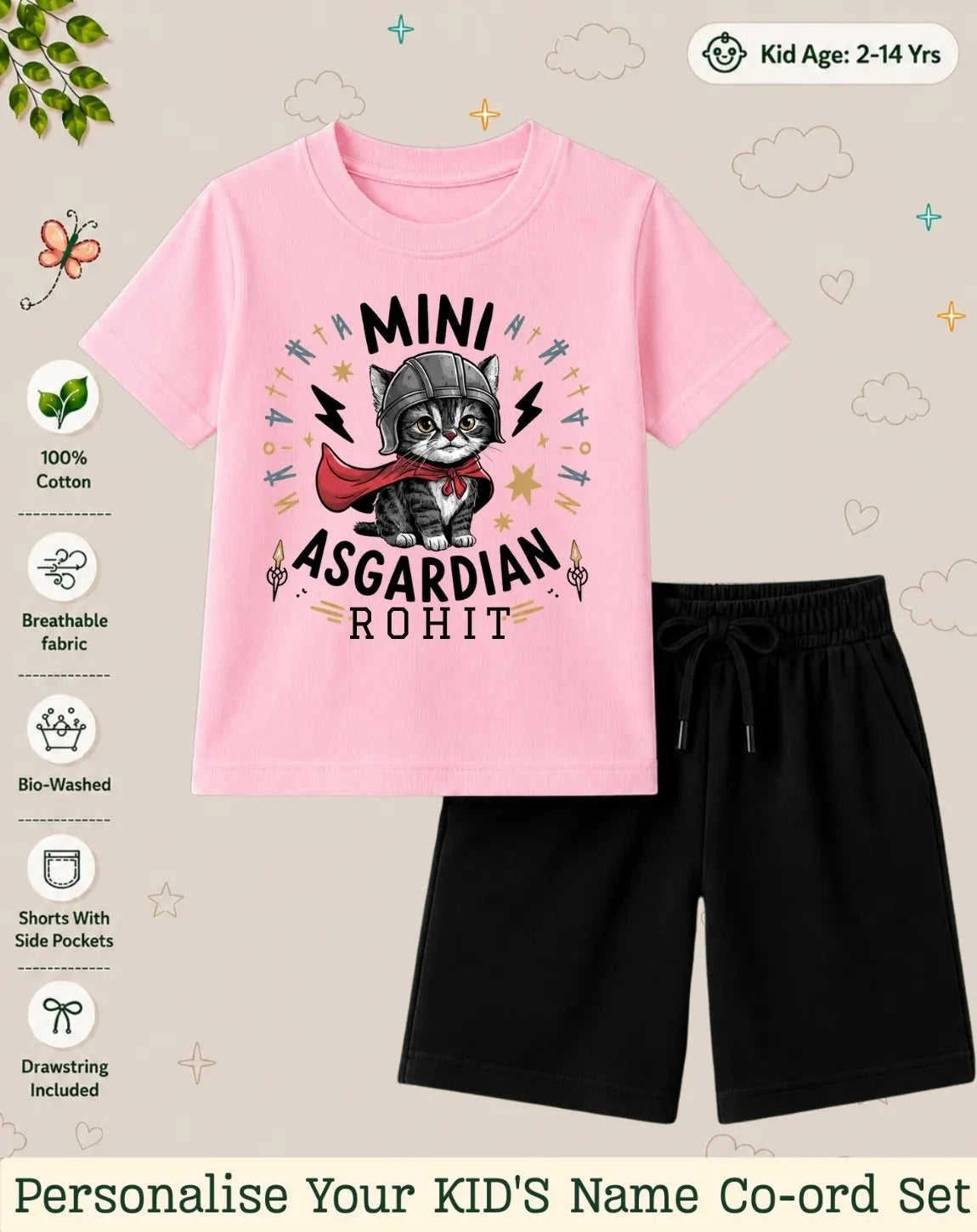 Little Mischief Makers Custom Kid's Co-ord Set Swiftsoul