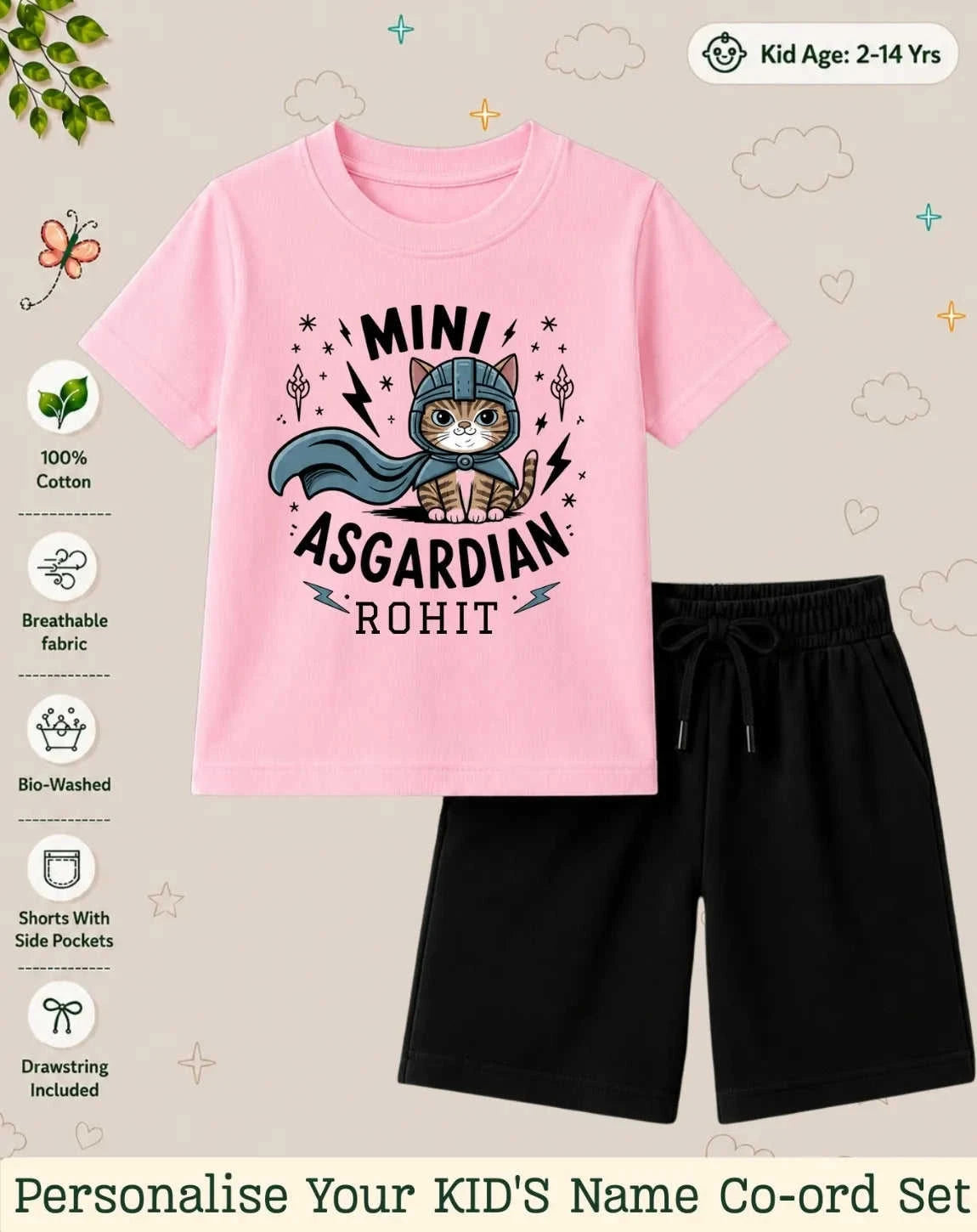 Little Mischief Makers Custom Kid's Co-ord Set Swiftsoul
