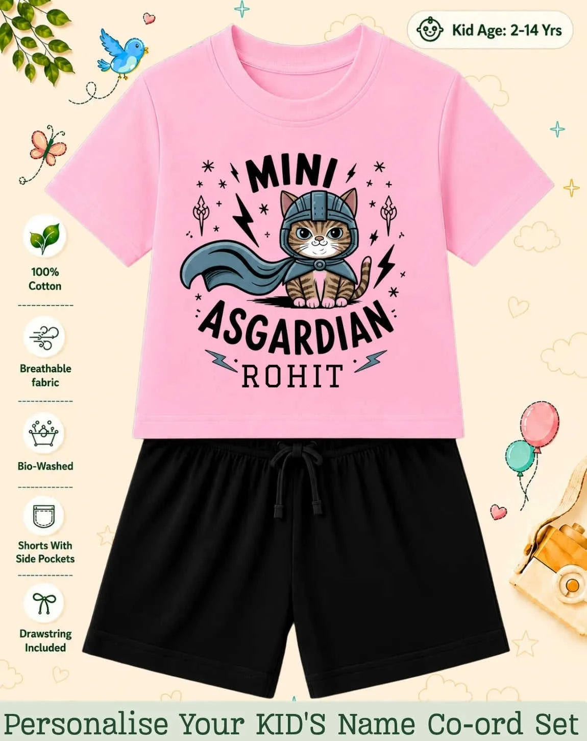 Little Mischief Makers Custom Kid's Co-ord Set Swiftsoul
