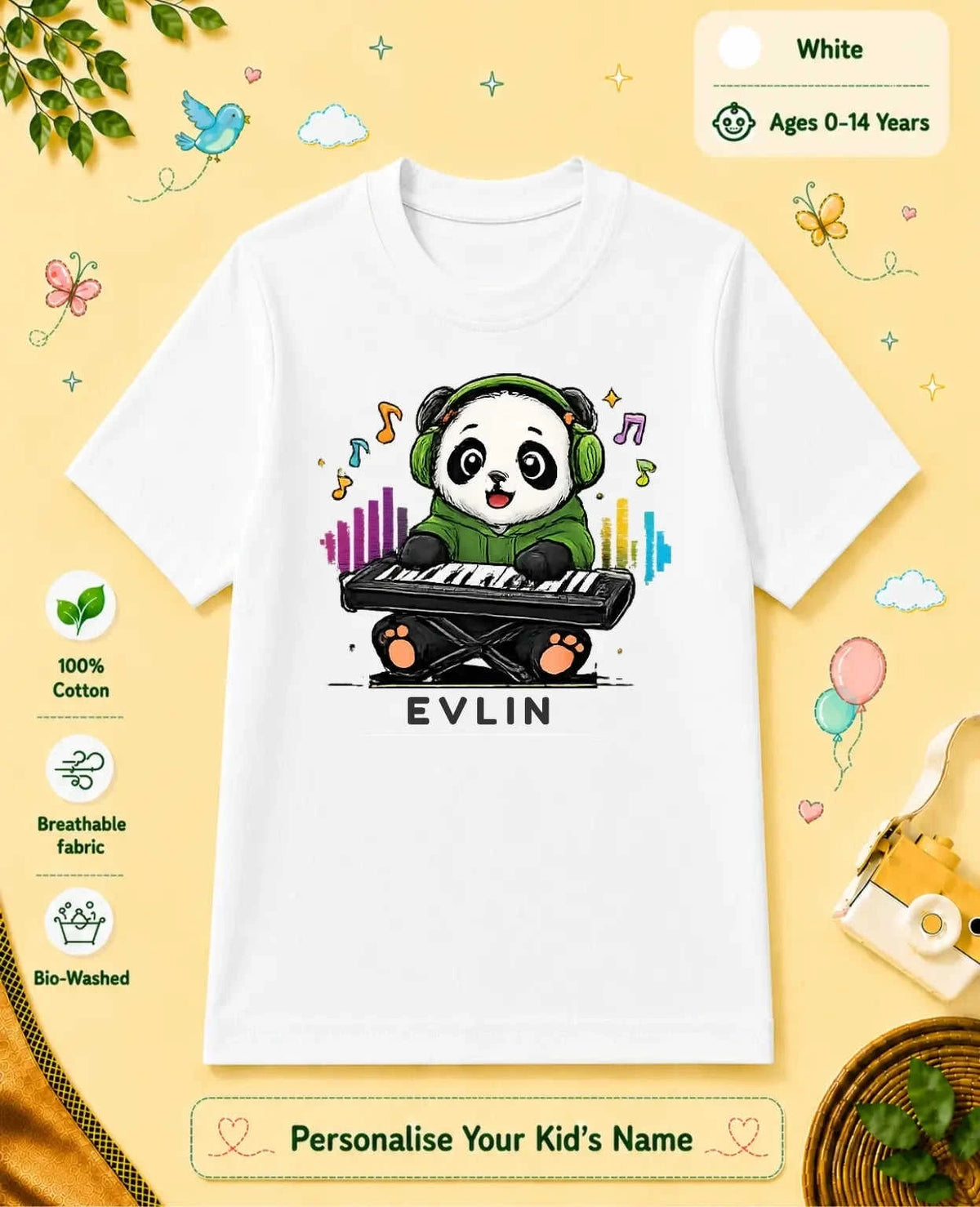 Little Musician Custom Kid Cotton Tee Swiftsoul