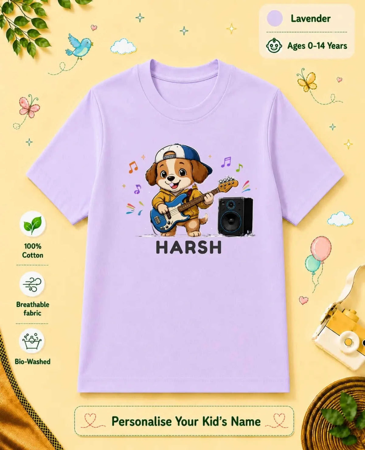 Little Musician Custom Kid Cotton Tee Swiftsoul