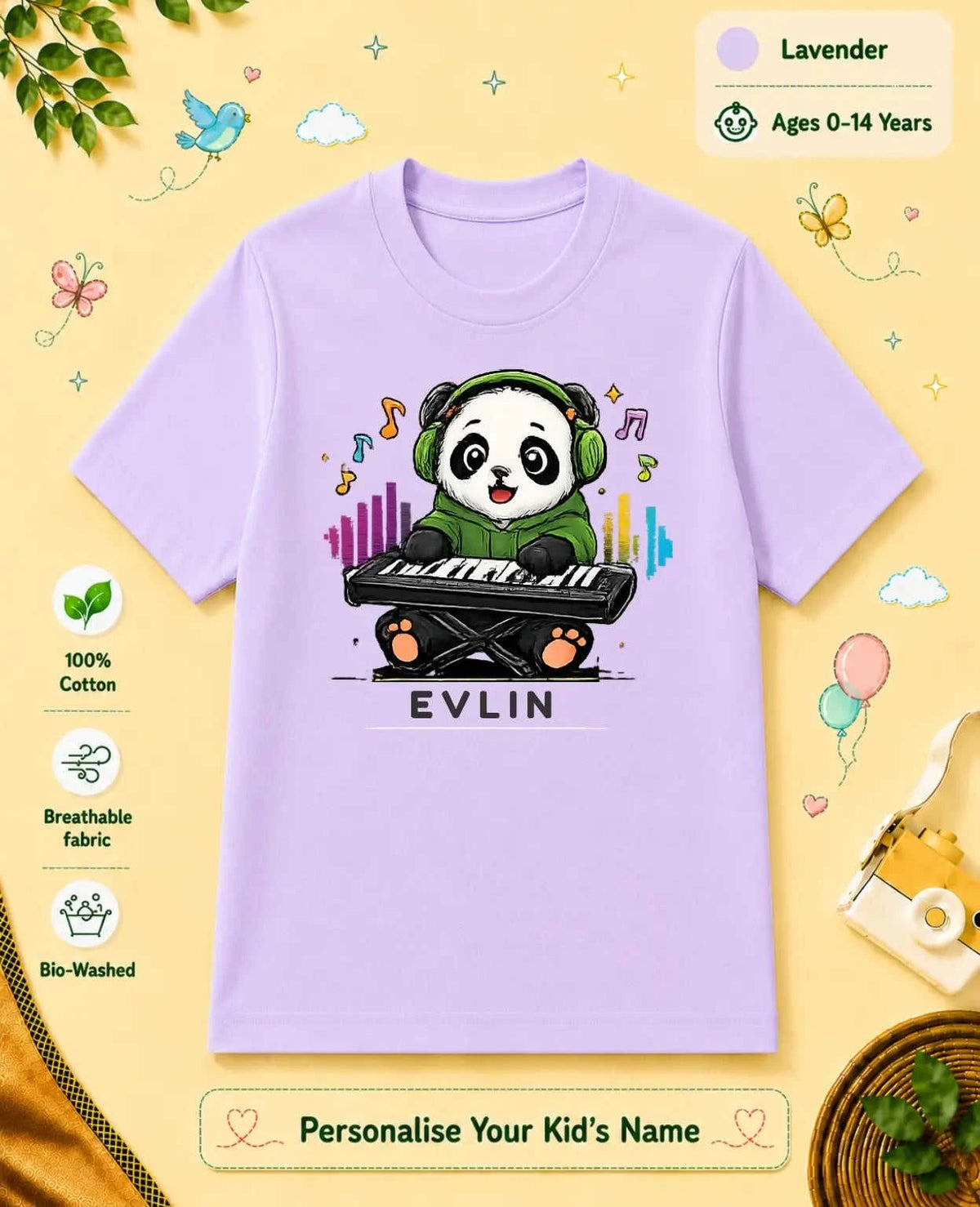 Little Musician Custom Kid Cotton Tee Swiftsoul