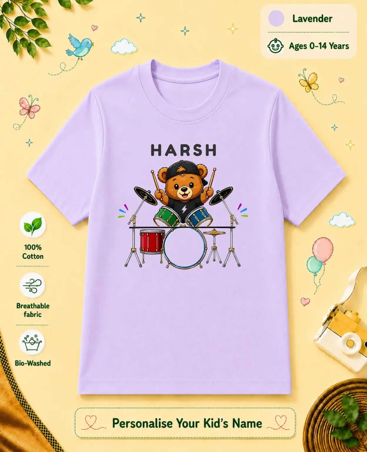 Little Musician Custom Kid Cotton Tee Swiftsoul