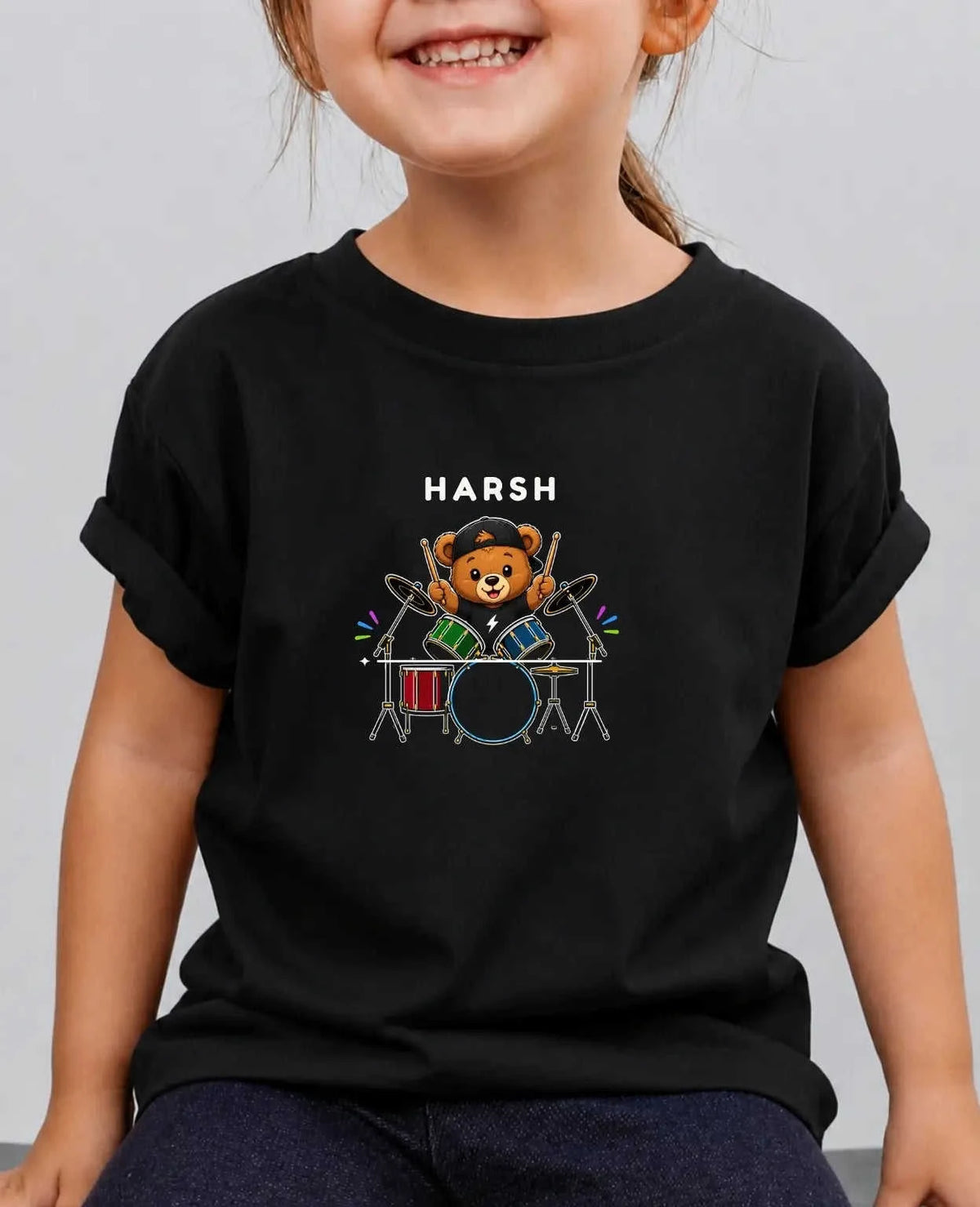 Little Musician Custom Kid Cotton Tshirt Swiftsoul