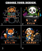 Little Musician Custom Kid Cotton Tshirt Swiftsoul
