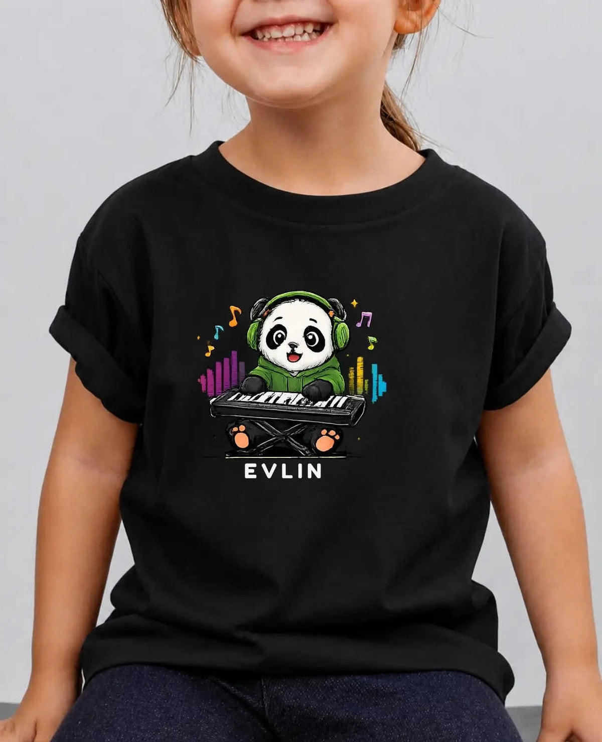 Little Musician Custom Kid Cotton Tshirt Swiftsoul