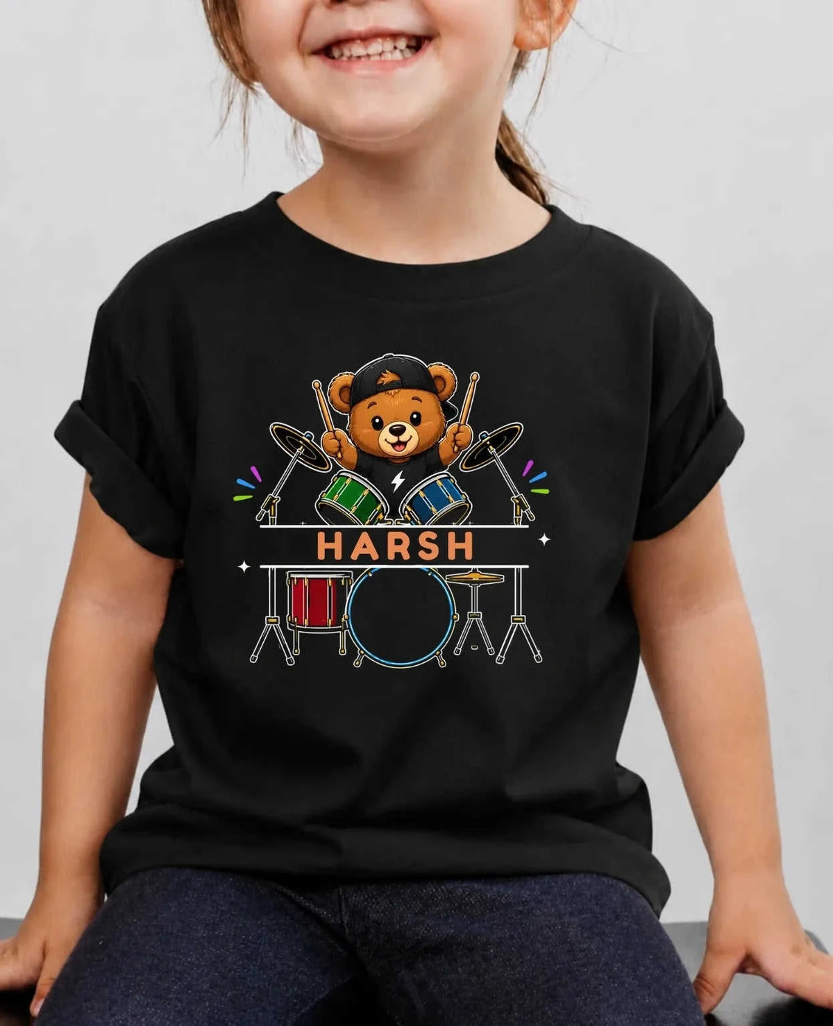 Little Musician Custom Kid Cotton Tshirt Swiftsoul