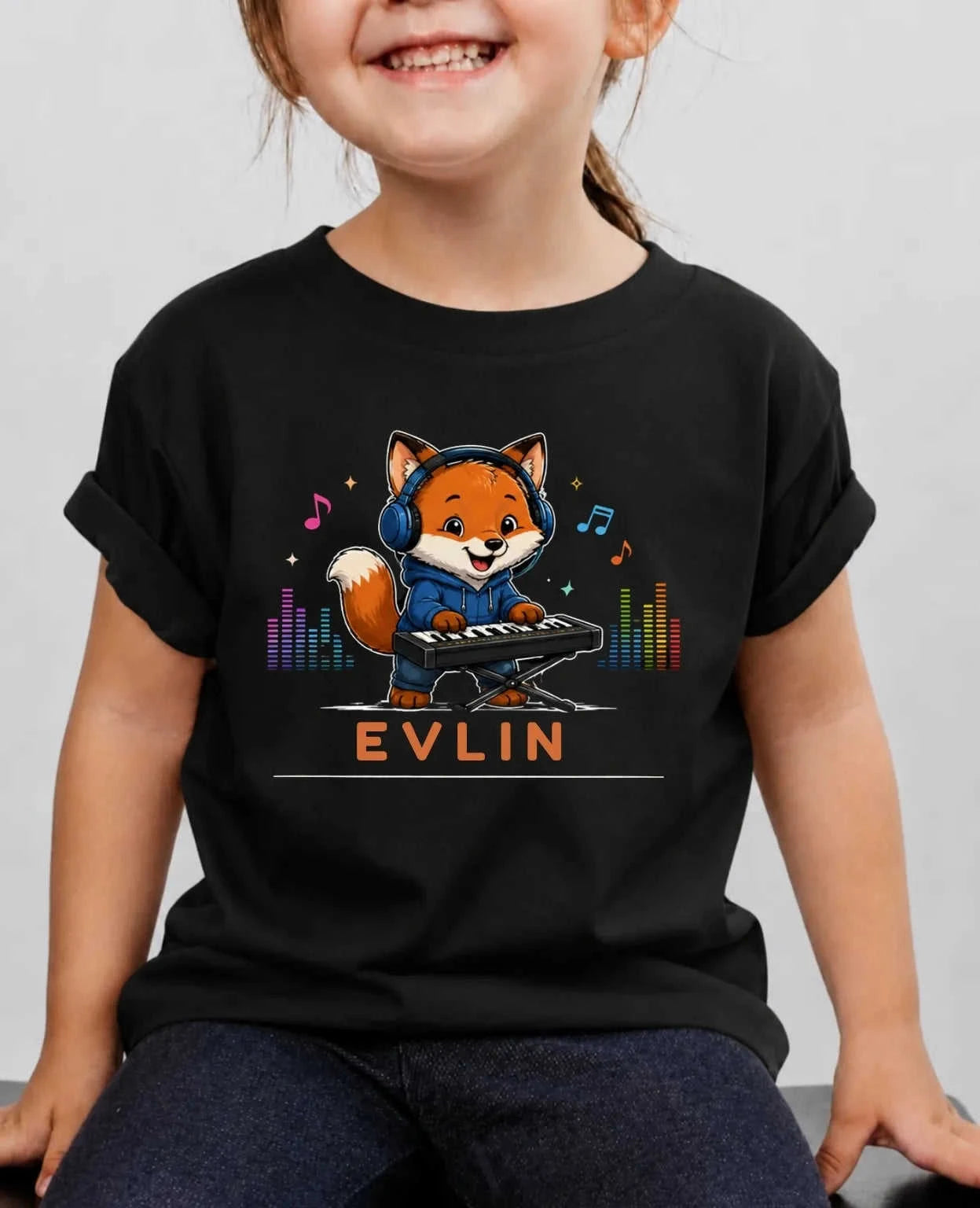 Little Musician Custom Kid Cotton Tshirt Swiftsoul
