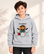 Little Musician Kid Custom Cotton Hoodie Swiftsoul