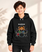 Little Musician Kid Custom Cotton Hoodie Swiftsoul