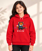 Little Musician Kid Custom Cotton Hoodie Swiftsoul