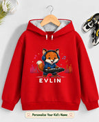 Little Musician Kid Custom Cotton Hoodie Swiftsoul