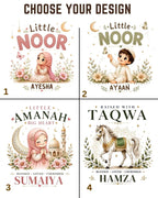Little Noor Our Blessings Custom Kid Co-ord Set Swiftsoul