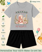 Little Noor Our Blessings Custom Kid Co-ord Set Swiftsoul
