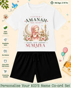 Little Noor Our Blessings Custom Kid Co-ord Set Swiftsoul