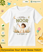 Little Noor Our Blessings Custom Kid Cotton Tshirt Swiftsoul