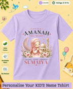 Little Noor Our Blessings Custom Kid Cotton Tshirt Swiftsoul