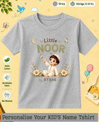 Little Noor Our Blessings Custom Kid Cotton Tshirt Swiftsoul