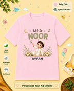 Little Noor Our Blessings Custom Kid Cotton Tshirt Swiftsoul