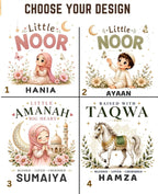 Little Noor Our Blessings Custom Kid Cotton Tshirt Swiftsoul