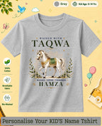 Little Noor Our Blessings Custom Kid Cotton Tshirt Swiftsoul