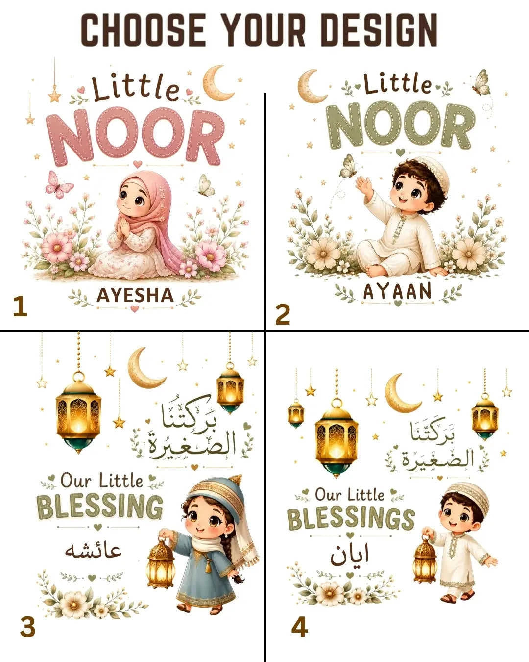 Little Noor Our Little Blessing Custom Kid Cotton Tee Swiftsoul