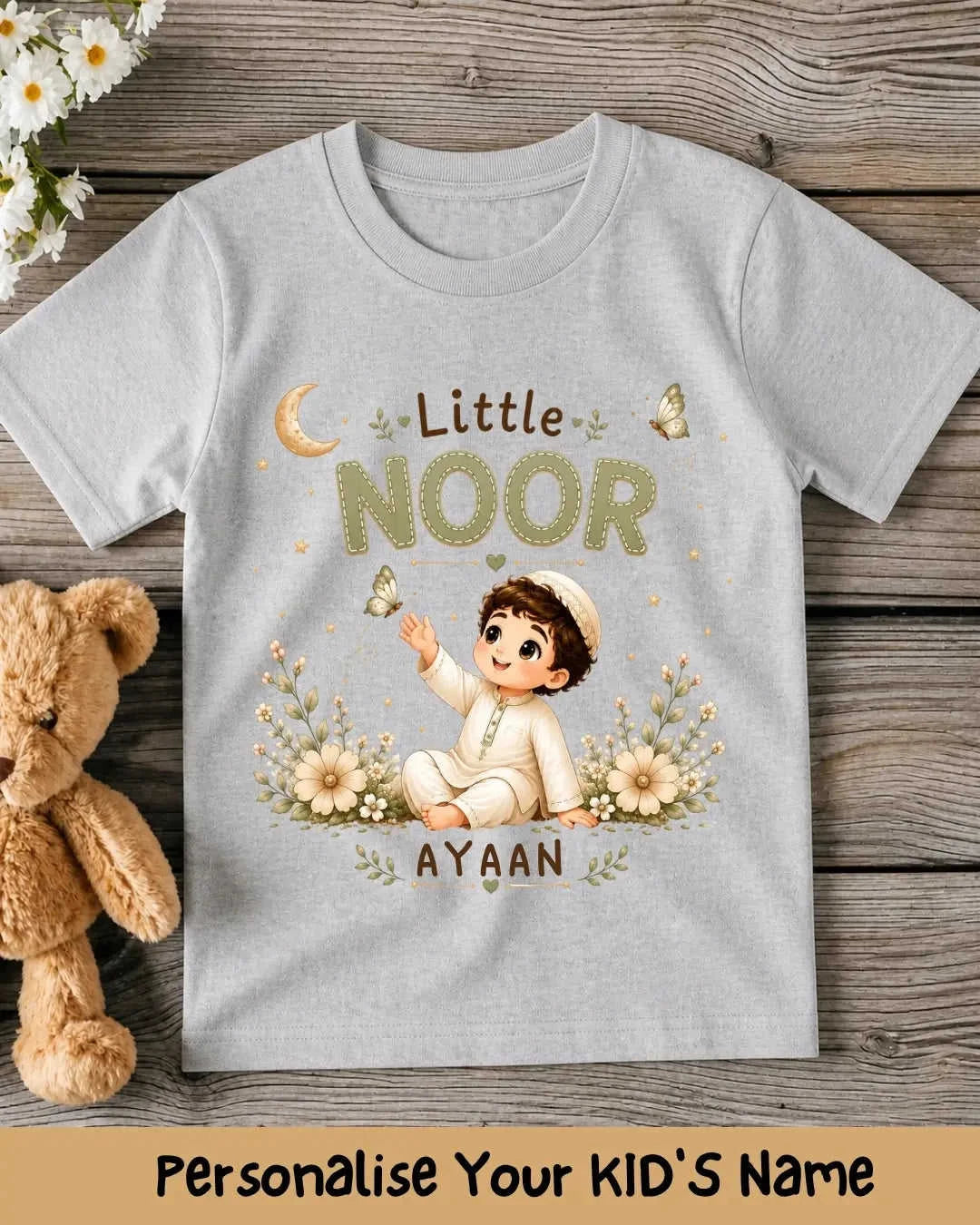 Little Noor Our Little Blessing Custom Kid Cotton Tee Swiftsoul