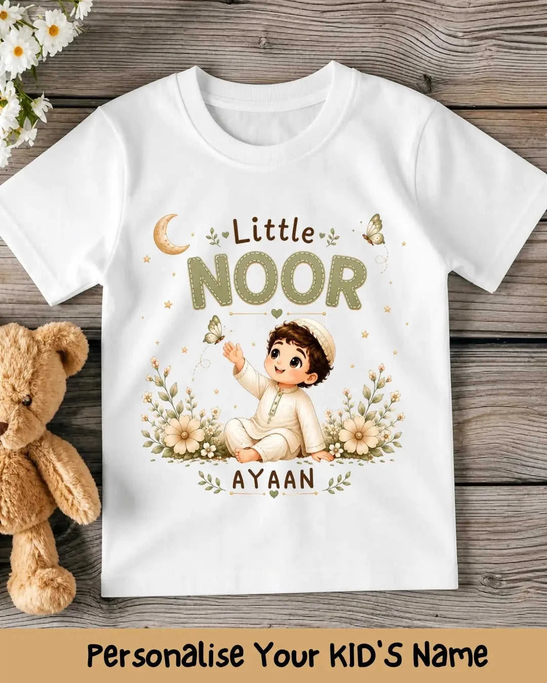 Little Noor Our Little Blessing Custom Kid Cotton Tee Swiftsoul